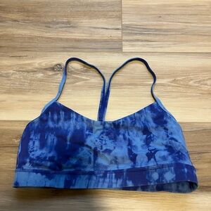 lululemon athletica Blue Tie-Dye Sports Bra